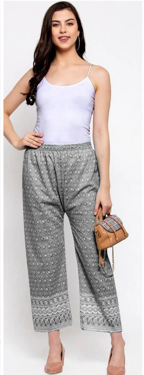 ALAXENDER Casual Palazzo Pants for Women Lounge Pants Wide Leg Trousers (GREY)