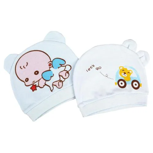 Baby Moo Blue Baby Angel Caps (Pack Of 2)