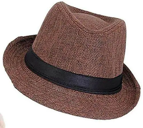 HETESHE Whyme Fashion Fedora Hat (Brown, Pack Of 1)