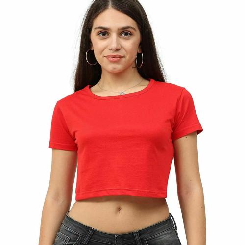 Tik Tok WEARS Casual Solid Women Red Top ()