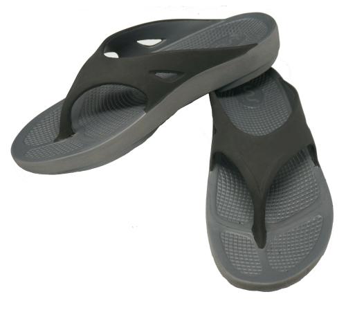 Doubleu Clasic V Shape Carbon+Black Flip Flop For Men