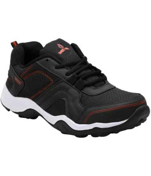 ANGEL CRAFT Black Sports Shoes for Men