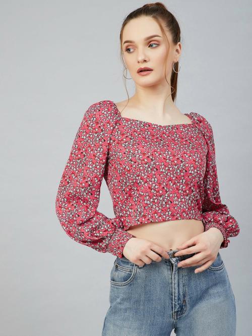 Rare Women Rust Printed Top