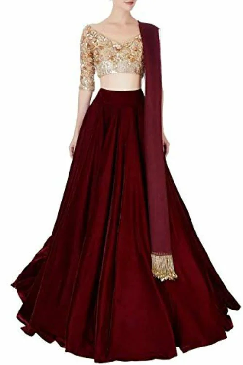 TILISM Maroon Lehenga Choli - S
