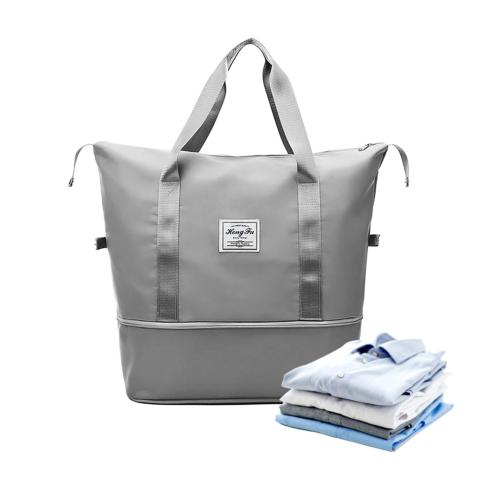 Foldable Travel Duffel Carry Luggage Bag LCB-040 Waterproof Multipurpose Bag (Silver, 40 L)