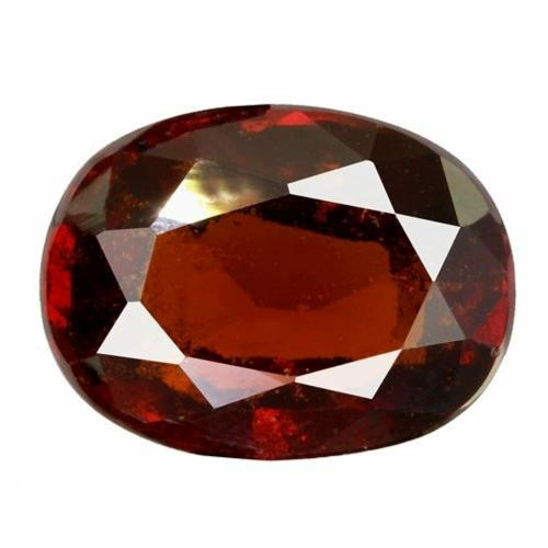 BAGUE Hessonite Garnet Crystal Gomed Stone 13 Carat