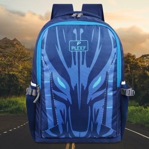 Plexy Navy Blue Polyester Laptop Backpack 40 L