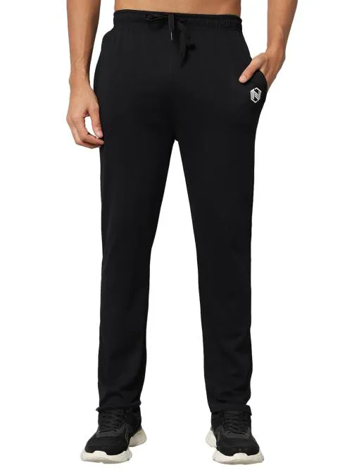 NGT Black Mens Cotton Lower Track Pant (XL)