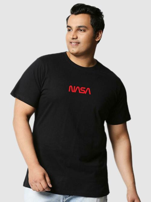 Bewakoof Men Graphic Black Short Sleeve Round Neck T-shirt