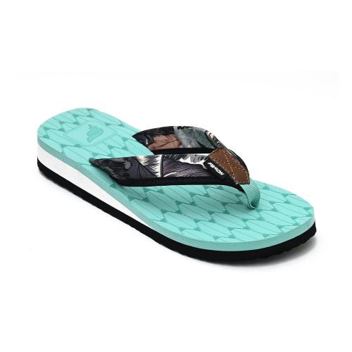 Fason Women Beach Summer Casual Flip Flop EVA Rubber Shower Room Slipper (Mint)