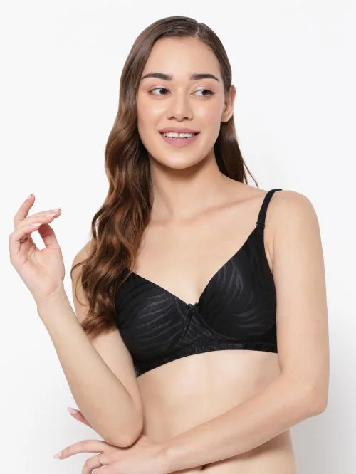 Buy Clovia Level 1 Push-Up Padded Non-Wired Demi Cup Animal Print Multiway  T-shirt Bra in Black Online at Best Prices in India - JioMart.