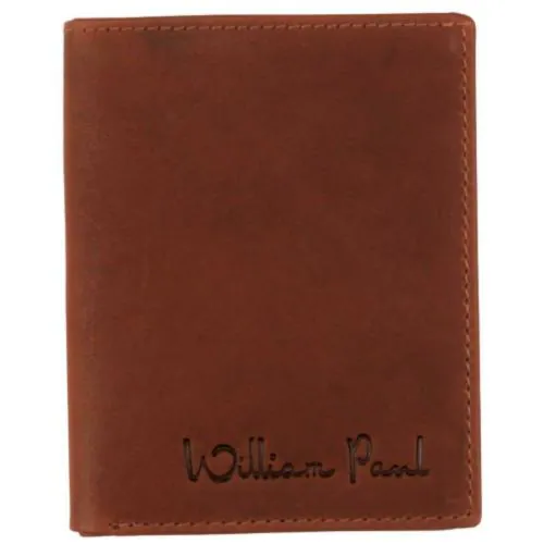 Willam Paul Unisex Leather Card Holder with 10 Slots & Cash Compartwilliam Pault Wallet (Tan)