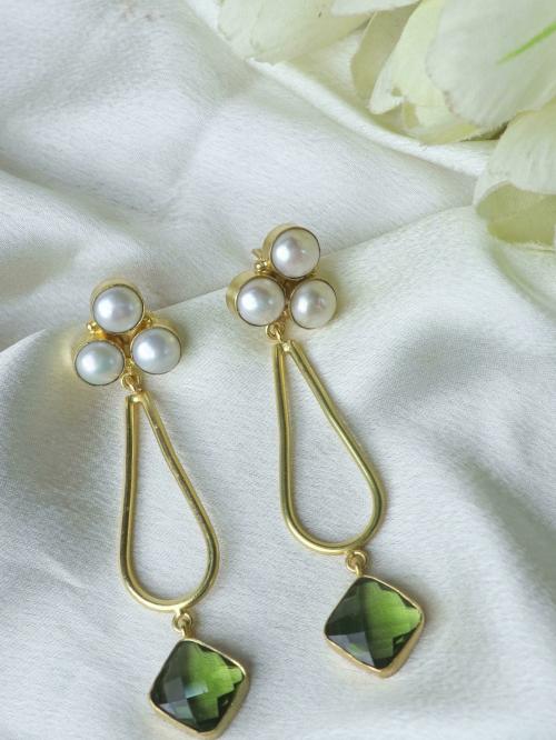 Johori Drop Earring Gold (For Women)