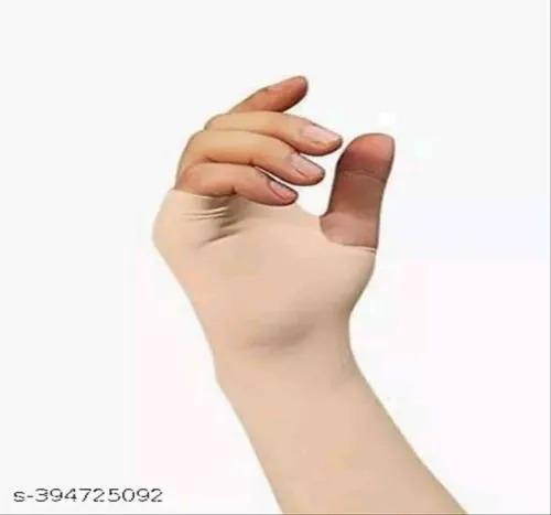 AVORDE Fully Stretchable Arm Sleeve For Men Arm sleeves for women Sun UV Ray Dust Protection Bike Riding Cycling Gloves Cricket Golf Football SKIN COLOUR (PACK OF 3)-A7