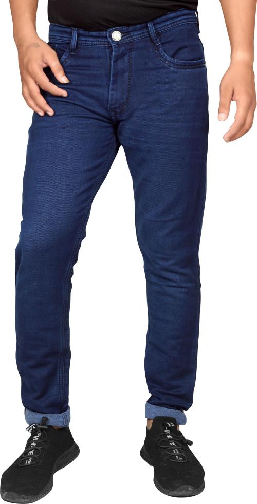 IKG DENIM Men Blue Cotton Lycra Blend Jeans (36)