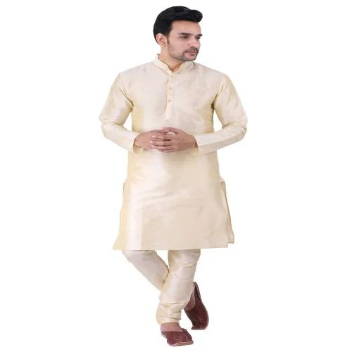 HUZUR Silk Kurta Pajama Set For Men