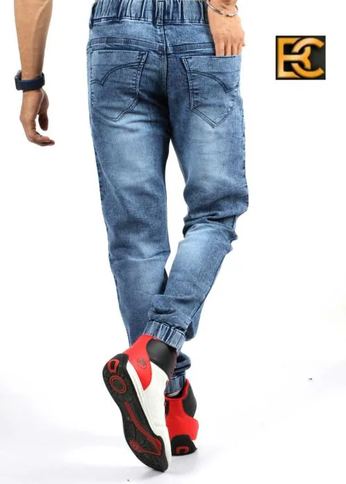 BuaGi Collection Denim Jogger Jeans for Men (Blue)
