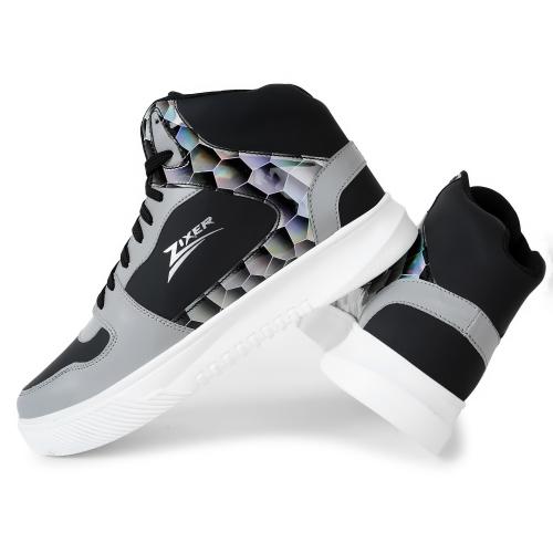 Zixer GYUKI Mid-top Color Block Street High Ankle Casual Shoes For Men Chunky Fashion Sneakers For Boys| Dancing Shoes High Tops For Men