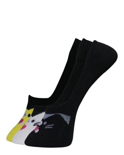 Buy Dollar No Show Socks For Women (Pack of 3) In Assorted Color Online at Best Prices in India