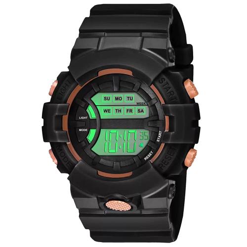 Shocknshop Digital Black Dial Watch for Boys and Girls