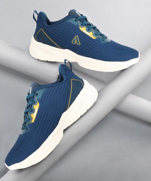 Buy Aqualite Modern Blue & Mustard Running Shoes Mens Online at Best