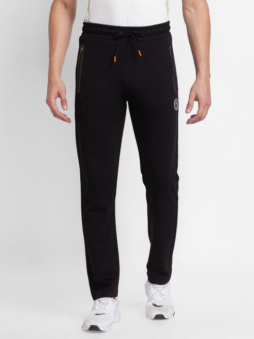 Buy Spykar Black Cotton Slim Fit Trackpants For Men Online at Best ...