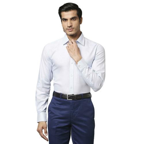 Raymond Men Light Blue Formal Shirt