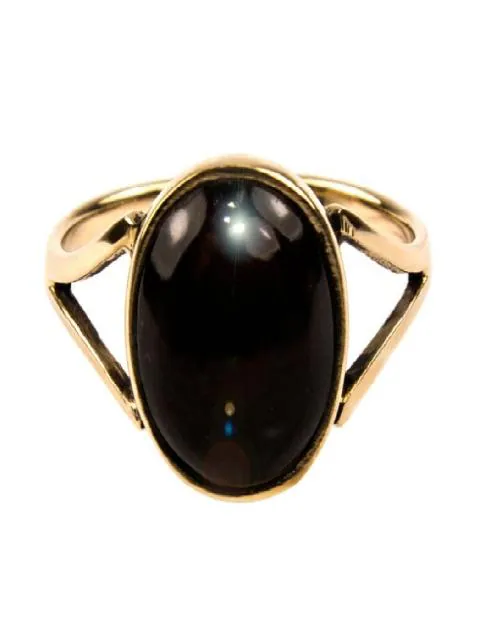 Ceylonmine Hakik Stone Gold Plated Ring