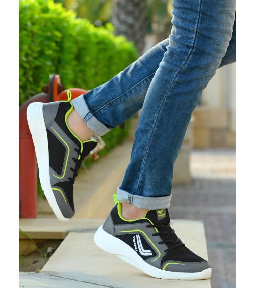 YUUKI DELTA RUN III BLACK/ LIME PUNCH Running Shoes For Men