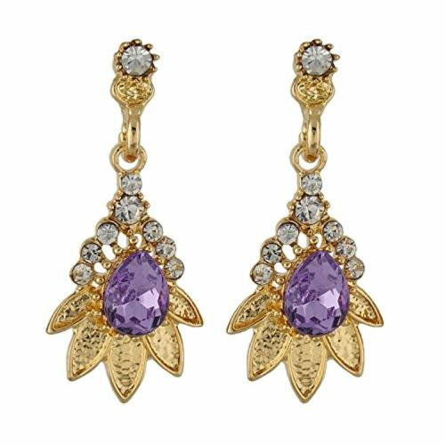 One Stop Fashion Ethnic Hanging Earrings Gold for Girls and Women