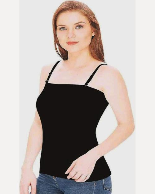 Snappy Dresser's Cotton Slips / Snaghetti for girls in Black.