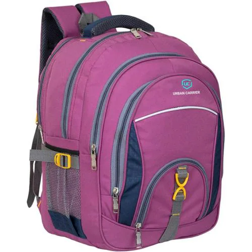 Urban Carrier Pink Polyester Laptop Backpack, 45 L|Laptop Bag|College Backpack|School Bag
