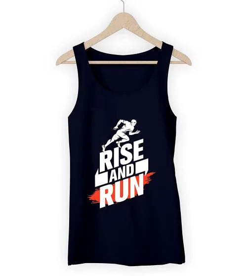 THALASI Printed Black Gym Sando for Men-Gym Vest - Cotton Vest/Sleeveless Tshirt for men-Printed Gym Vest for Men