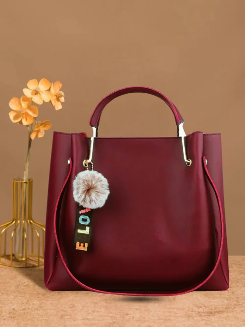 Price Amazon Women's Bags Buy LIVE FASHION Women Maroon PU