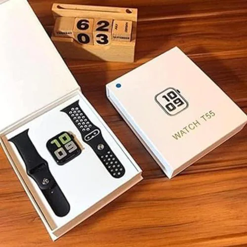 NexGen Enterprises T55 Series 8 Smart Watch with Dual Strap Full Screen Waterproof Touch Display Bluetooth Calling | Fitpro T55 Smart Watches Fitness Tracker Compatible with All Android & iOS