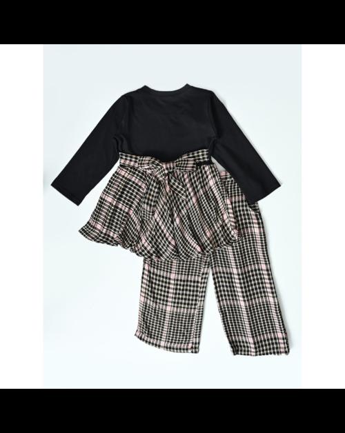 Bella Moda Smart Solid And Printed Co Ord Set