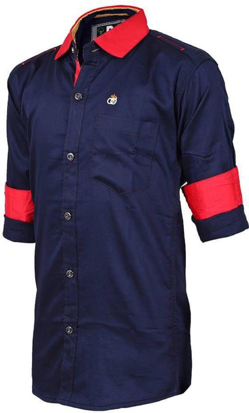 Rocksy Plain cotton Shirt for Boys|Full Sleeves Shirt for Boys|Blue Shirt