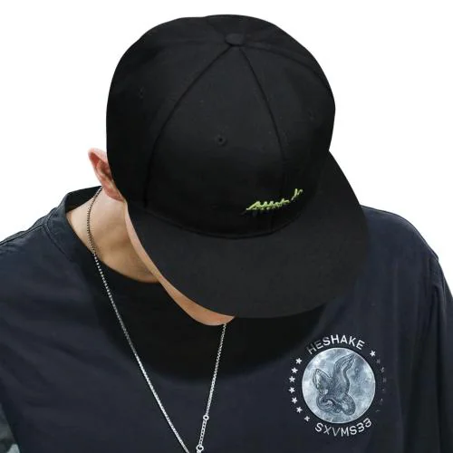 VRITRAZ Stylish and Trendy Unisex Hip-Hop Caps with Adjustable Strap for Men's, Women's, Boys Hiphop caps, Cap for Girls, Hip Hop Snapback caps (Color-Black, Free Size)