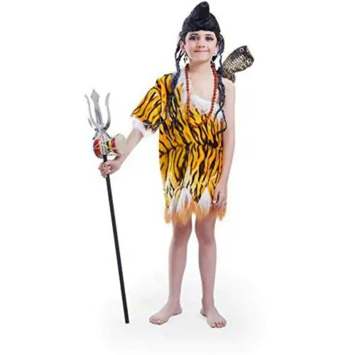 Fancydresswale Kids Plastic Lord Shiva Dress (8-10 Yrs)