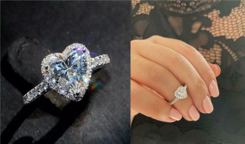 SILVOSWAN Silver Plated Stainless Steel Adjustable New Heart Rings Women and Girls