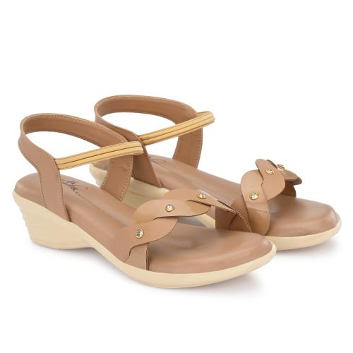 HYADES Women's Synthetic Slip-On Stylish Sandals