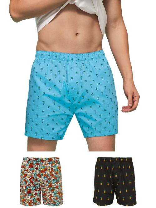 XYXX Pack of 3 Intellieaze Super Combed Cotton Remix Men Boxers
