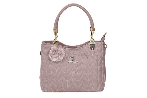 LADY QUEEN Lavender PU Leather Women Handbag (LQ-00013GR)