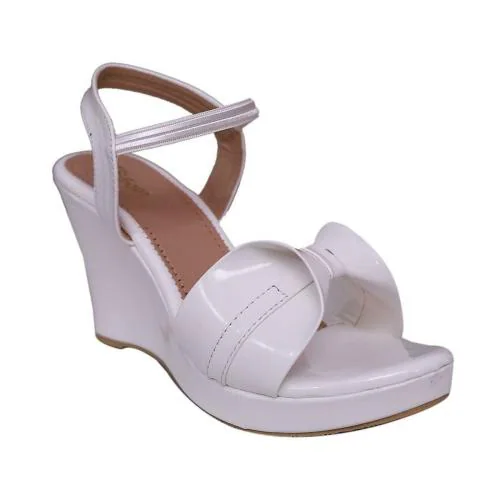 iFoot Girls and Women Heel, Wedges Sandal (White) 8 UK