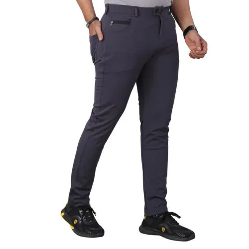 LooFoN Mens Lycra Peanut fabric Trouser Pant