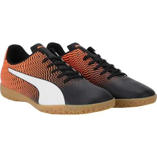 Puma Men's Rapido II It Shocking Orange Black White Football Shoe