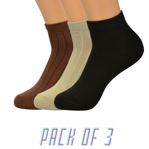 BEGED Daily Socks for mens Men & Women Solid Peds/Footie/No-Show loffer socks Pack of 03