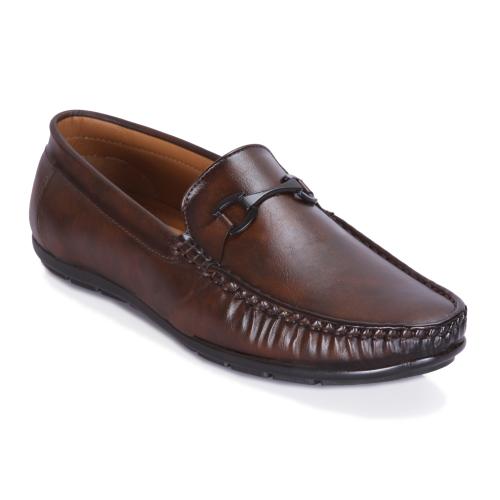 JAVIO Casual Brown Loafers Synthetic Leather Shoes, Driving shoe, Casual Loafers, Brown lofers, Formal Gudia, Boys Mens Shoes, Party Wear For Men