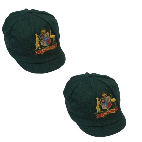 Classic Caps - Woollen Baggy Australia Test Cricket Cap (PACK OF 2)