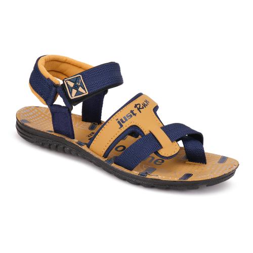 PU-OZONE  Men (Super-07) Black Red Sandal